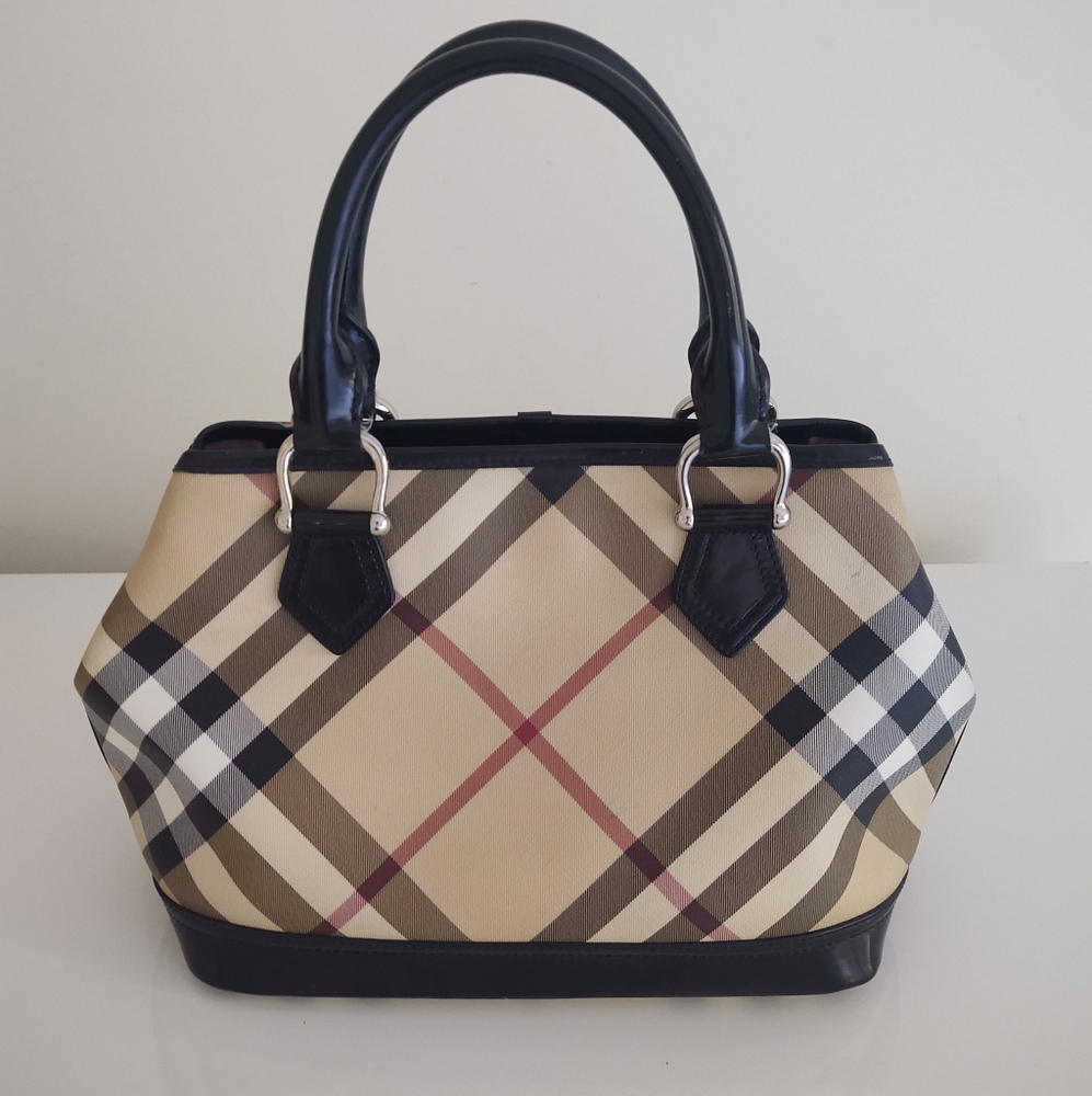 Burberry Tan and Black Women's Handbag